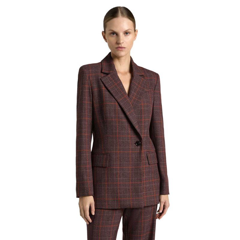 Cue European Prince Of Wales Check Blazer image number 0